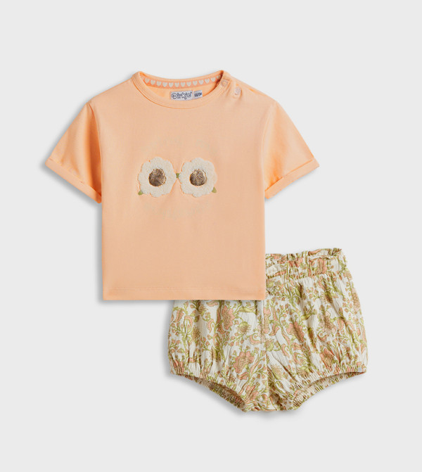 Dirkje - Orange Top & Shorts