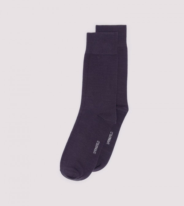 Springfield Springfield - Navy Calf Length Socks