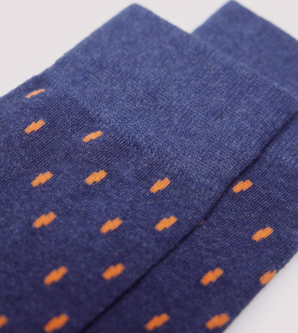 Springfield Springfield - Blue Calf Length Socks