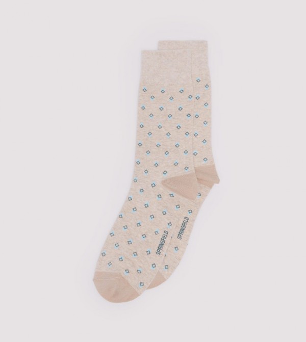 Springfield Springfield - Beige Calf Length Socks