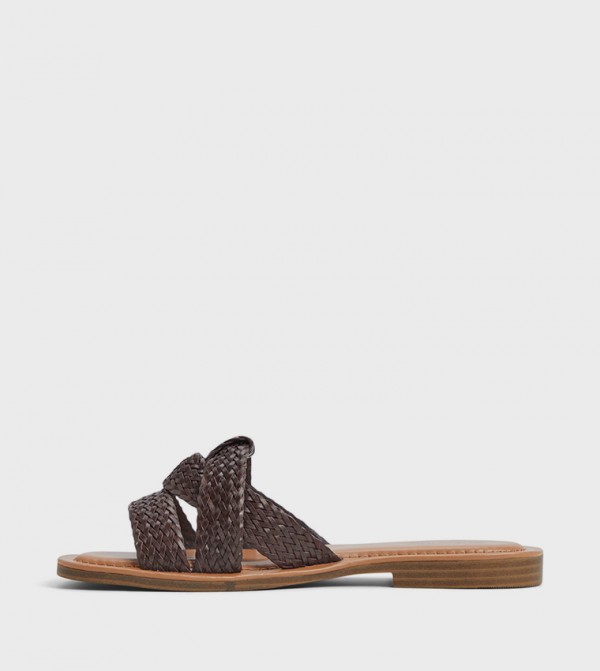 Call it Spring  - Brown Flat Sandals
