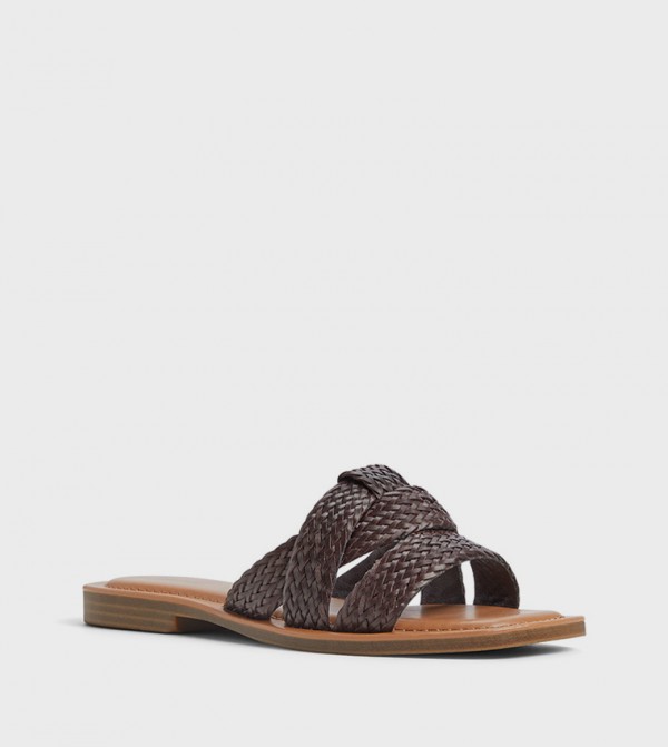 Call it Spring  - Brown Flat Sandals