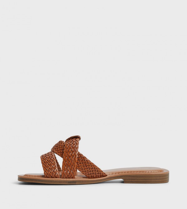 Call it Spring  - Tan Flat Sandals