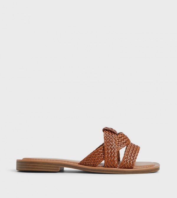 Call it Spring  - Tan Flat Sandals
