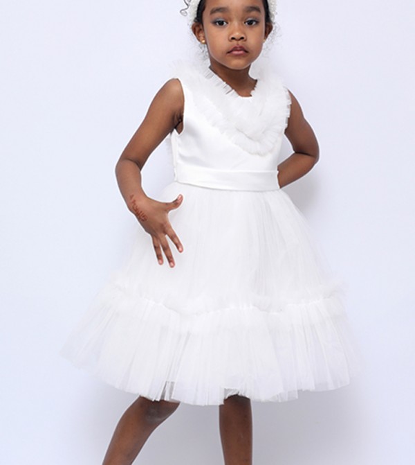 Ddaniela  Party Dress - White Party Dress