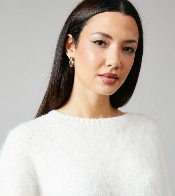 Principles Principles - White Round Neck Sweaters