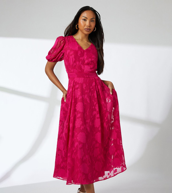 Principles Clothing - Pink Midi Dresses