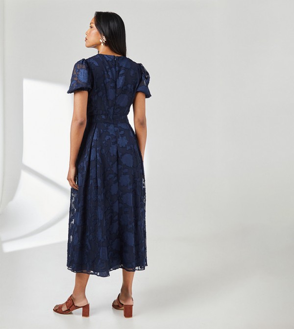 Principles  - Navy Midi Dresses