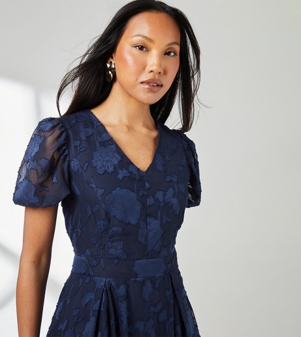Principles  - Navy Midi Dresses