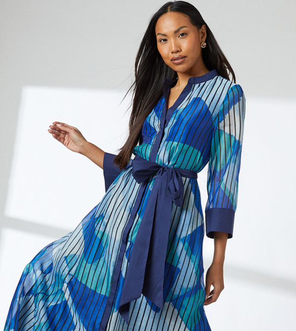 Principles  - Blue Shirt & T-Shirt Dresses