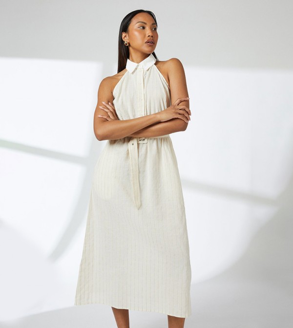 Principles Principles - Beige Midi Dresses