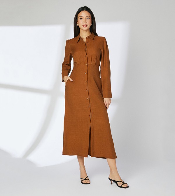 Principles Principles - Brown Shirt & T-Shirt Dresses