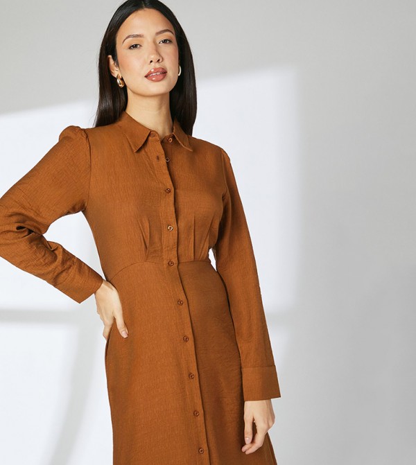 Principles Principles - Brown Shirt & T-Shirt Dresses