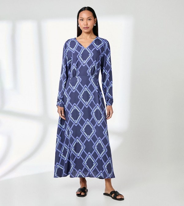 Principles  - Navy Midi Dresses