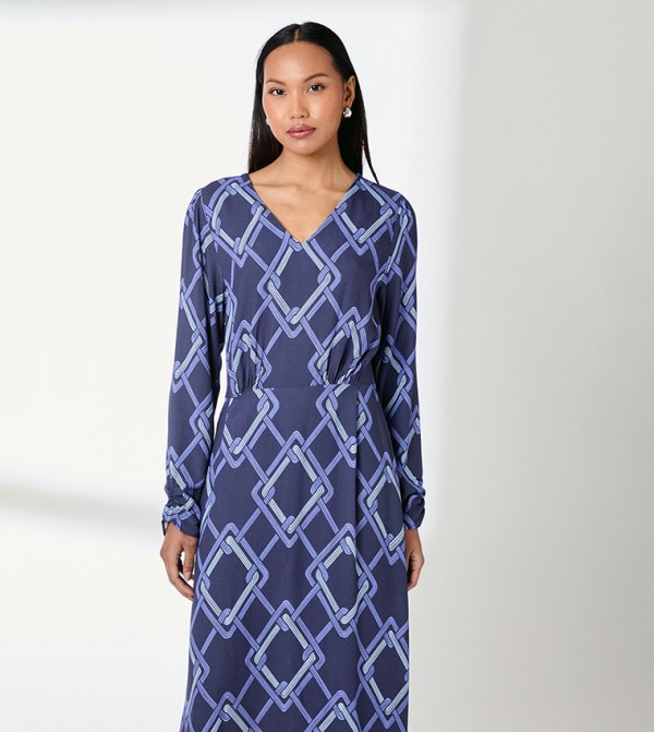 Principles  - Navy Midi Dresses