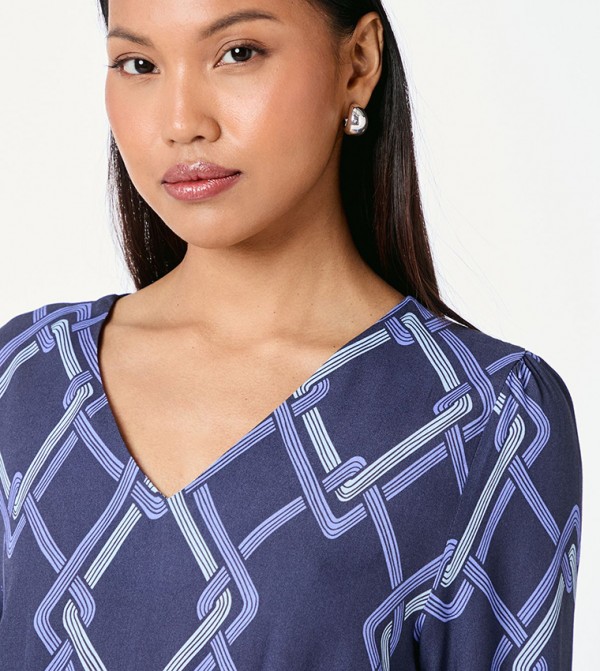 Principles  - Navy Midi Dresses