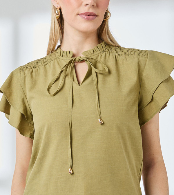 Principles Principles - Green Casual Tops