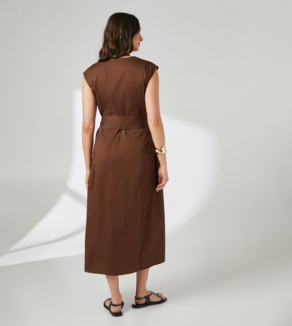 Principles  - Brown Midi Dresses