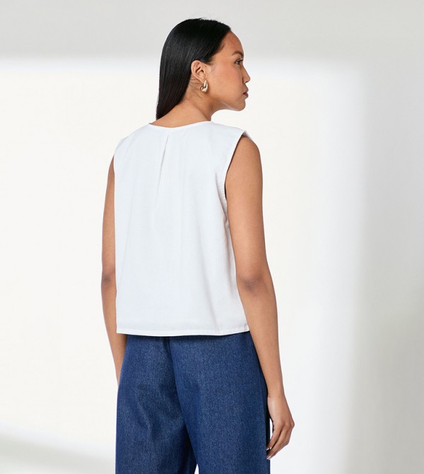 Principles Principles - Ivory Sleeveless Tops