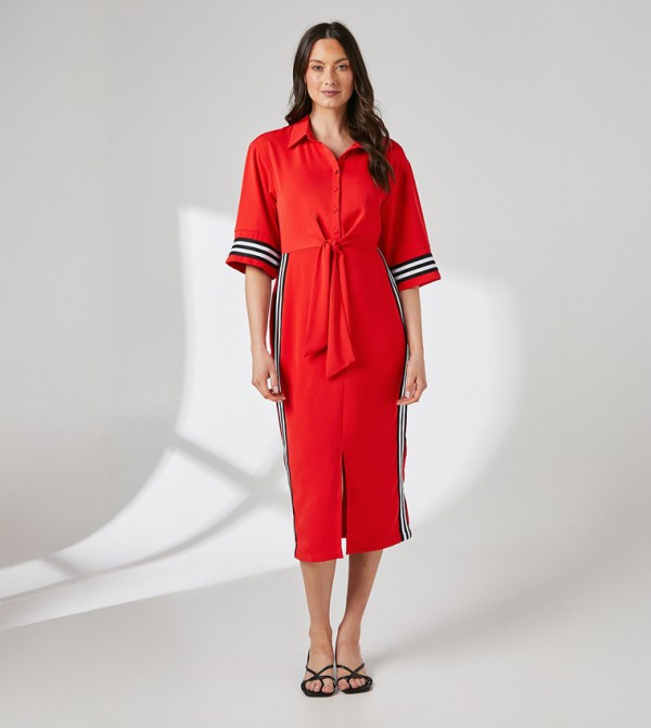 Principles Principles - Red Shirt & T-Shirt Dresses