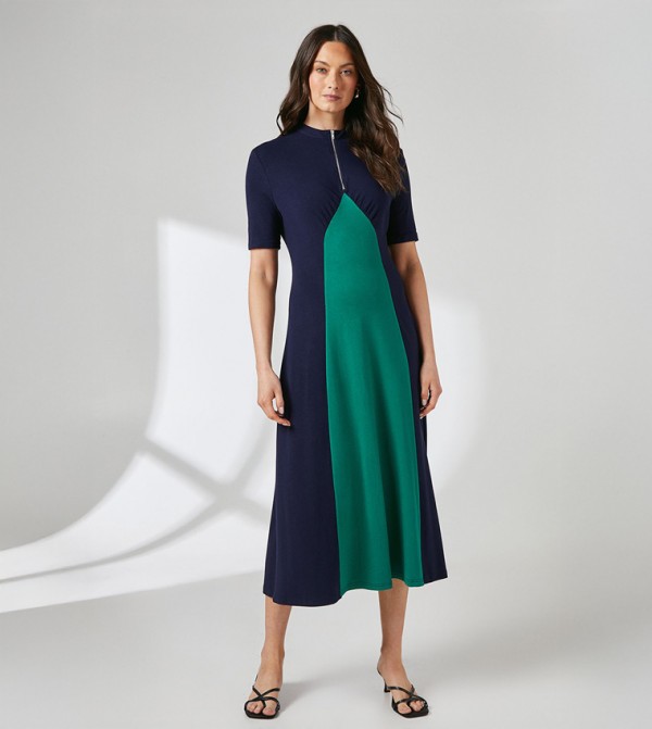 Principles  - Navy Midi Dresses