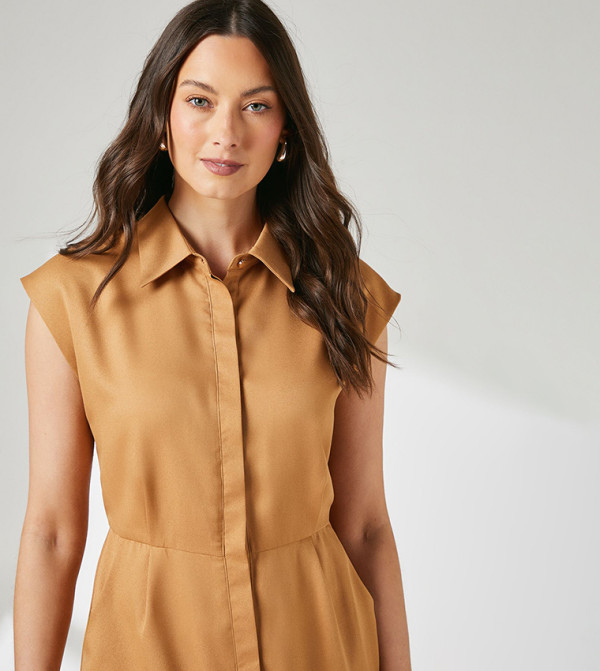 Principles Principles - Brown Shirt & T-Shirt Dresses