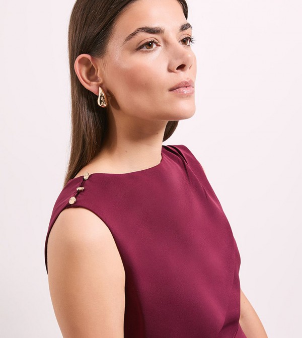 Principles Principles - Burgundy Casual Dresses