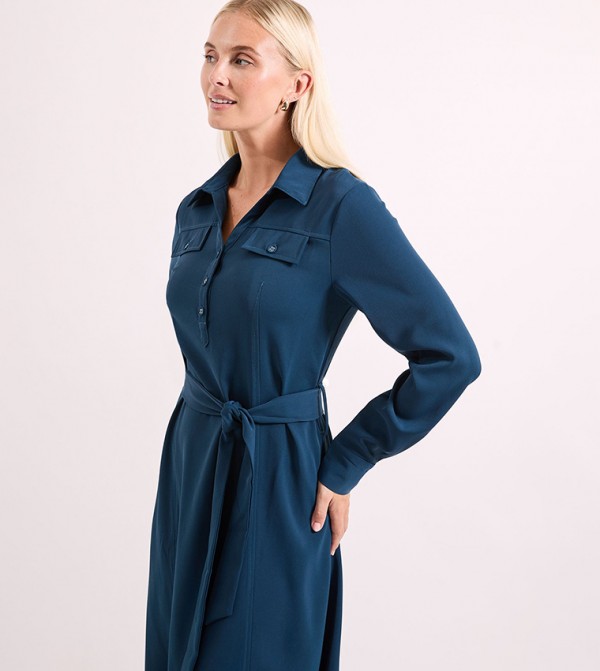 Principles Principles - Blue Shirt & T-Shirt Dresses