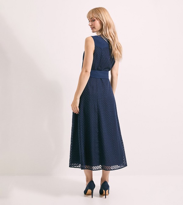 Principles  - Navy Midi Dresses