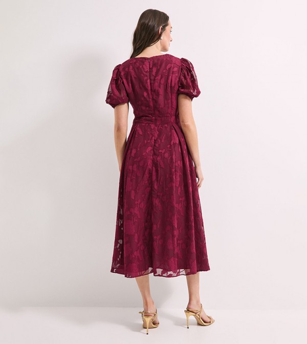 برينسيبالز  برينسيبالز - بني محمر  Midi Dresses