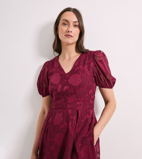 برينسيبالز  برينسيبالز - بني محمر  Midi Dresses