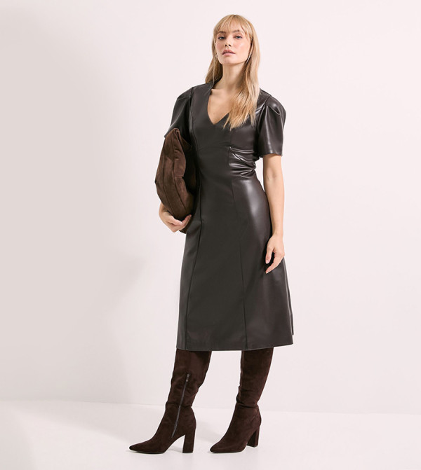 Principles Principles - CHOCOLATE Midi Dresses