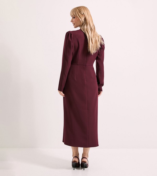 برينسيبالز برينسيبالز - بورغندي Midi Dresses