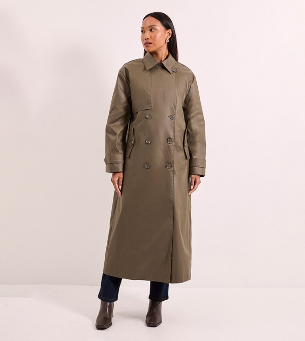 واليس   معاطف - زيتي داكن معاطف