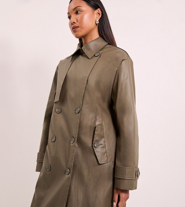 واليس   معاطف - زيتي داكن معاطف