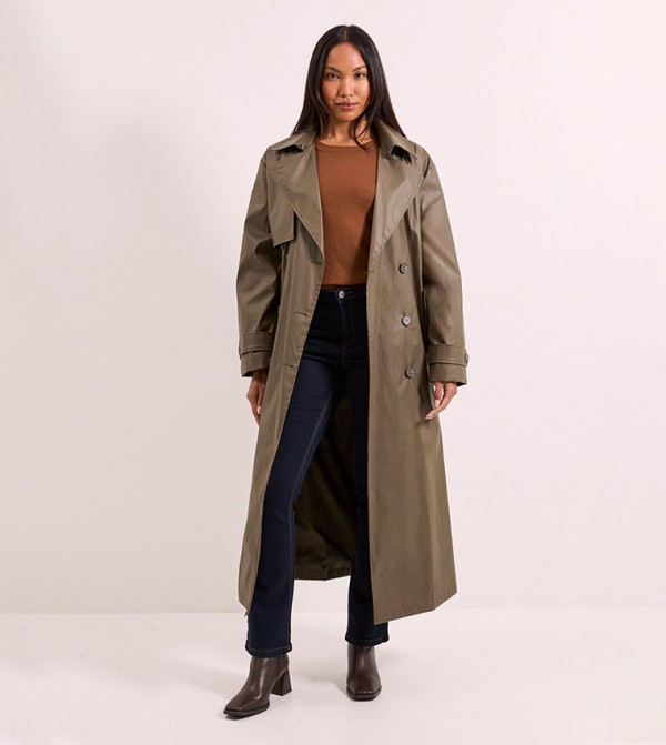 واليس   معاطف - زيتي داكن معاطف