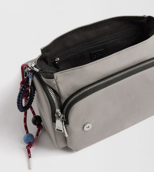 بارفواه نساء - رمادي Cross Body Bags