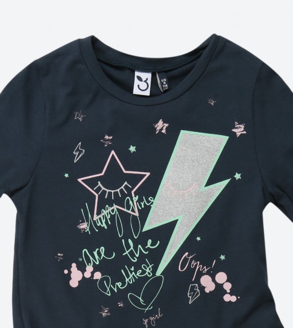 3 بوم - كحلي فستان كاجوال