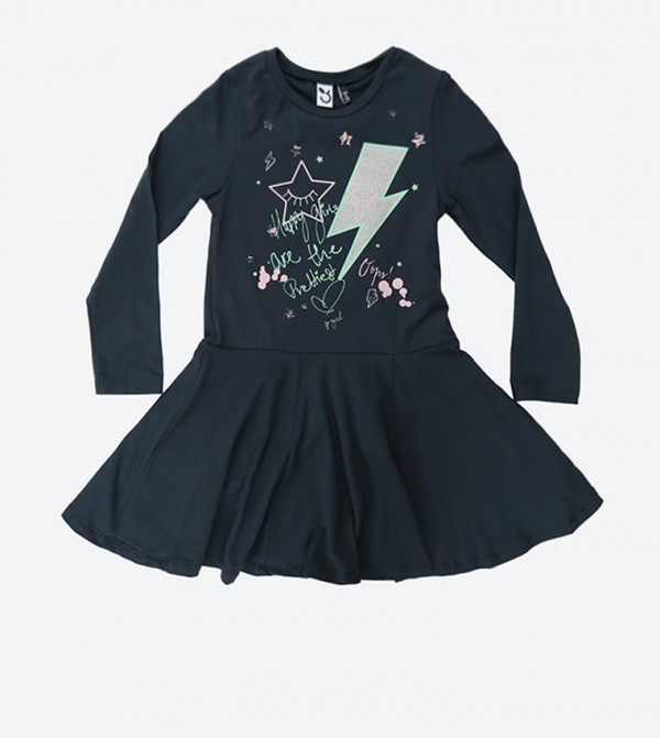 3 بوم - كحلي فستان كاجوال