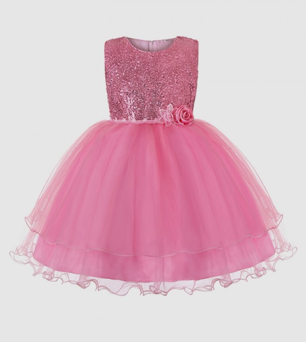 Ddaniela Kids Ramadan - Pink Party Dress