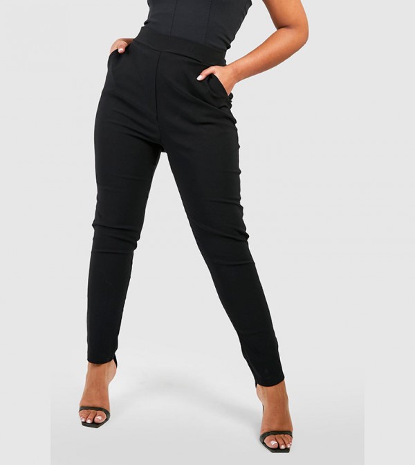boohoo  Plus Size - Black Pants & Leggings