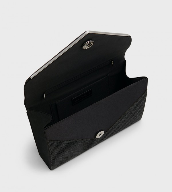 كول ات سبرنج شنط كلاتش - أسود حقائب يد