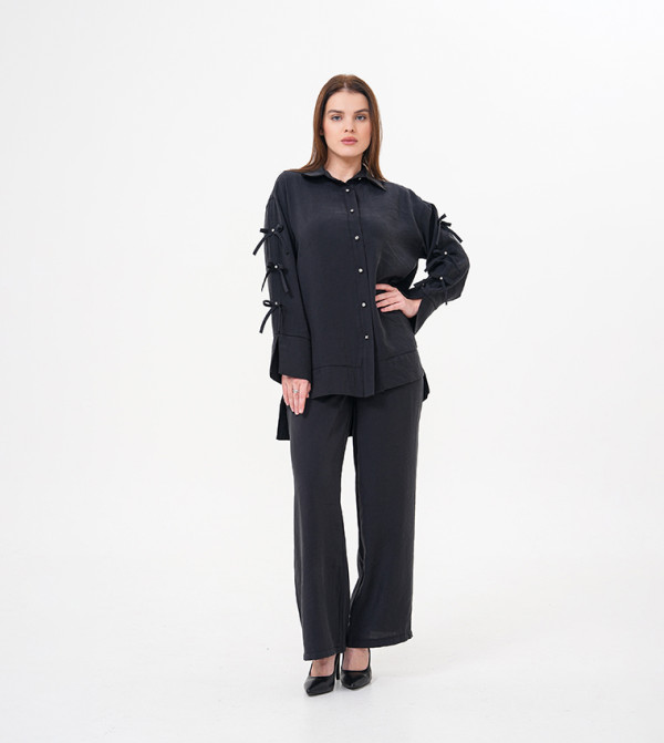 مارڤيلا من رشا أطقم ملابس - أسود Co-Ord Set