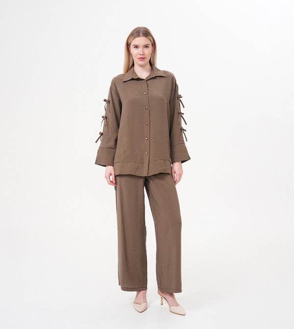 Marvella By Rasha  Clothing Sets - Bronze Co-Ord Set