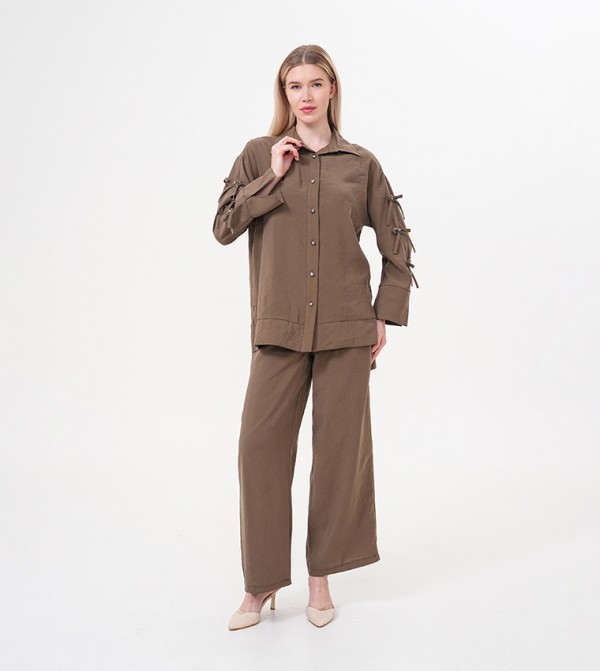 Marvella By Rasha  Clothing Sets - Bronze Co-Ord Set
