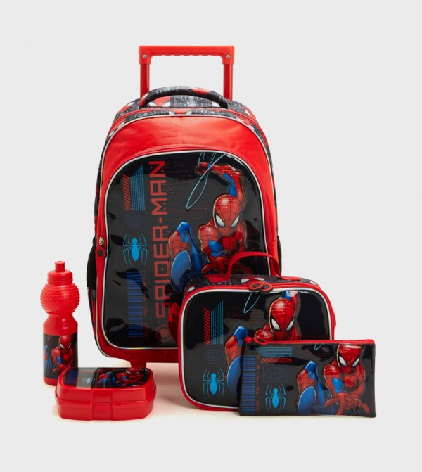 R&B  - Red Trolley Backpack Set