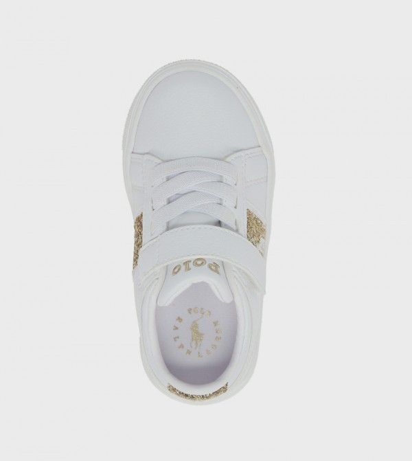 بولو رالف لورين بولو رالف لورين - أبيض أحذية برقبة منخفضة