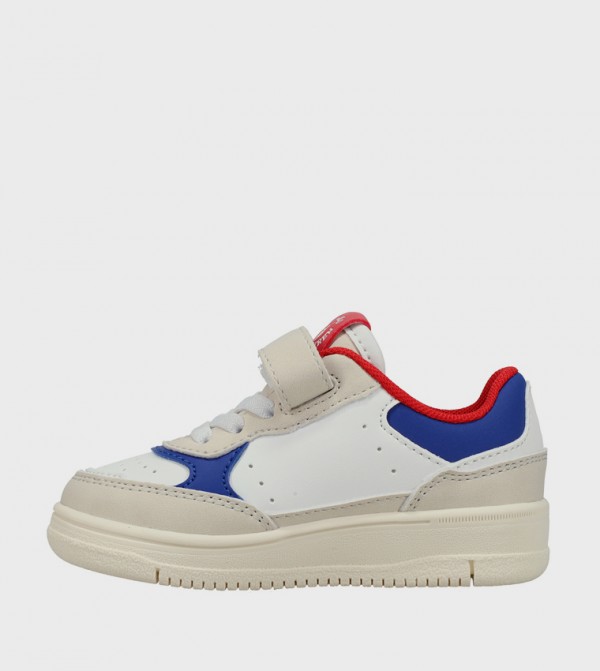 بولو رالف لورين - أبيض أحذية برقبة منخفضة