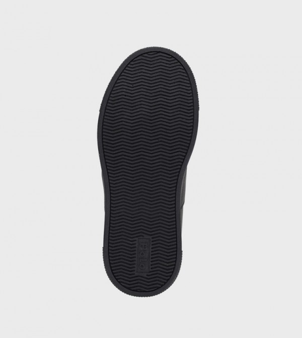 بولو رالف لورين - أسود أحذية برقبة منخفضة