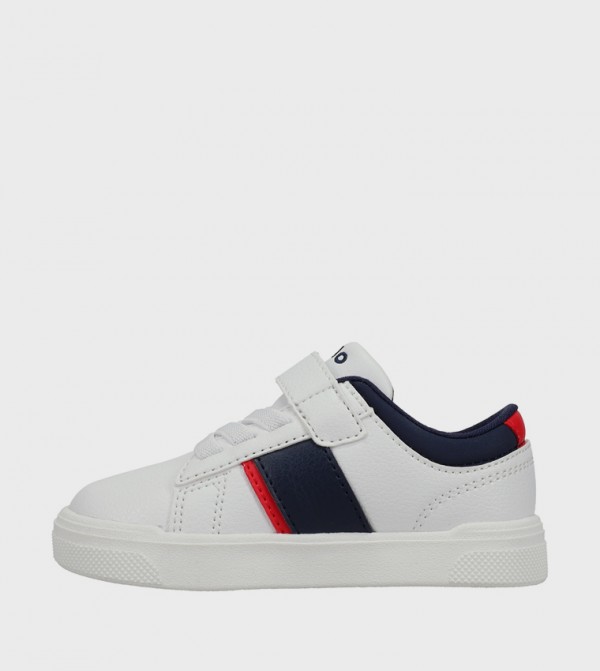 بولو رالف لورين - أبيض أحذية برقبة منخفضة